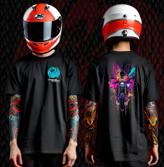 Neon Velocity Retro Rider T-Shirt