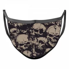 Vance Reusable 2 Layers Soft Materials Skulls Face Mask - Pack of 3