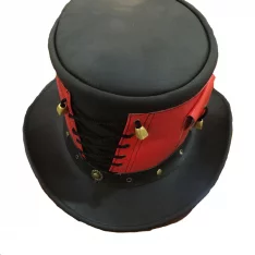 VA600 - Red Rover Top Hat - Premium Leather
