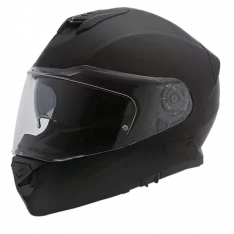 Detour Full Face - DOT Certified, Dual Visor,, - Dull Black